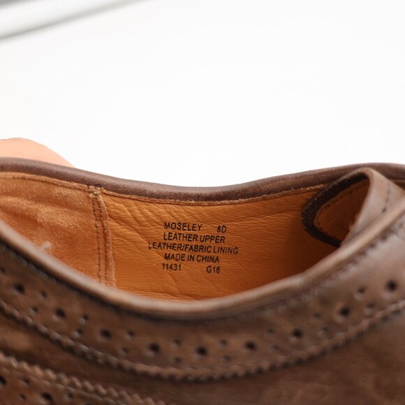 Polo Ralph Lauren Moseley Men\'s Size 8 D Dress Shoes Brown Leather Lace Up main image 9